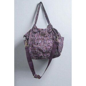 Marc By Marc Jacobs Shoulder Handbag Purple Abstract Print Crossbody Tote